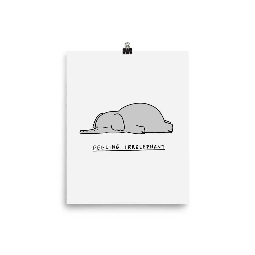 Moody Animals: Elephant - Art print