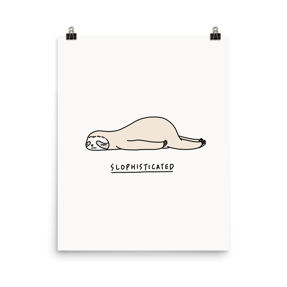 Moody Animals: Sloth - Art print