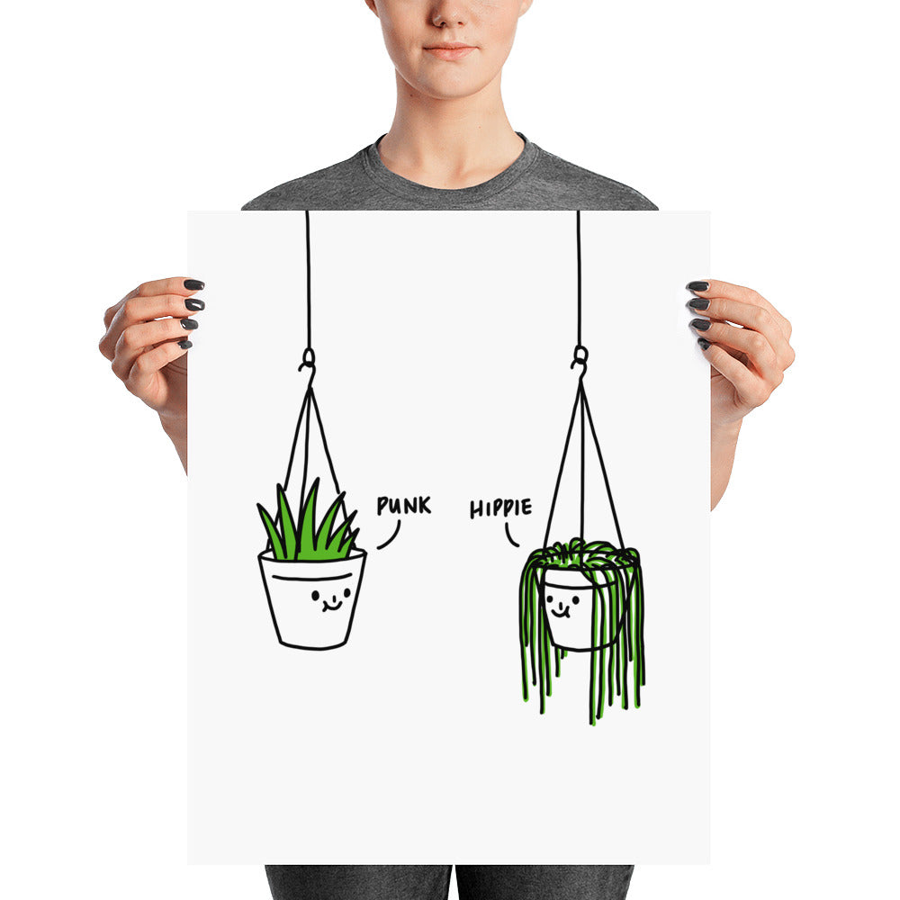 Hippie and Punk 2 - Art print