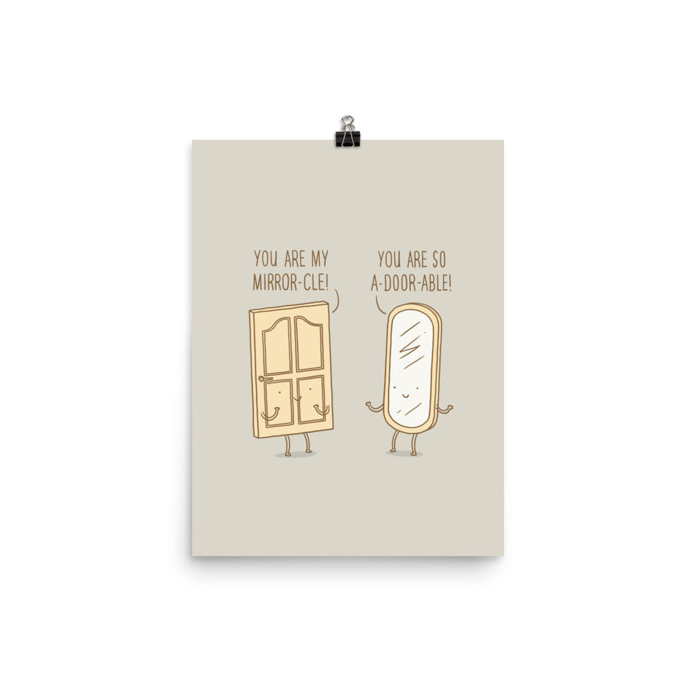 Door and Mirror - Art print