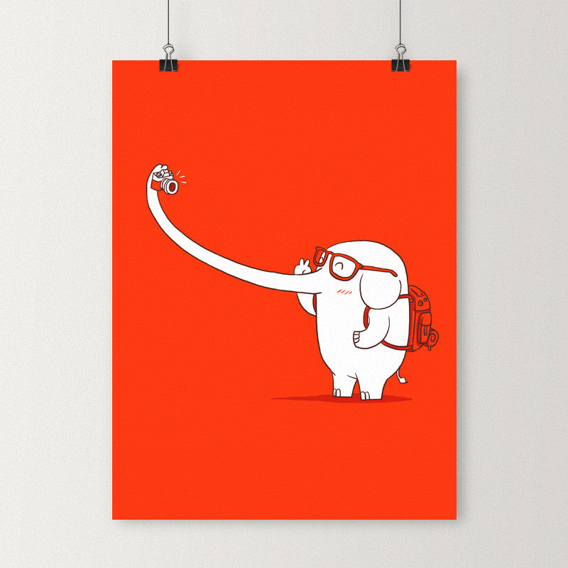 Lonely traveller - Art print