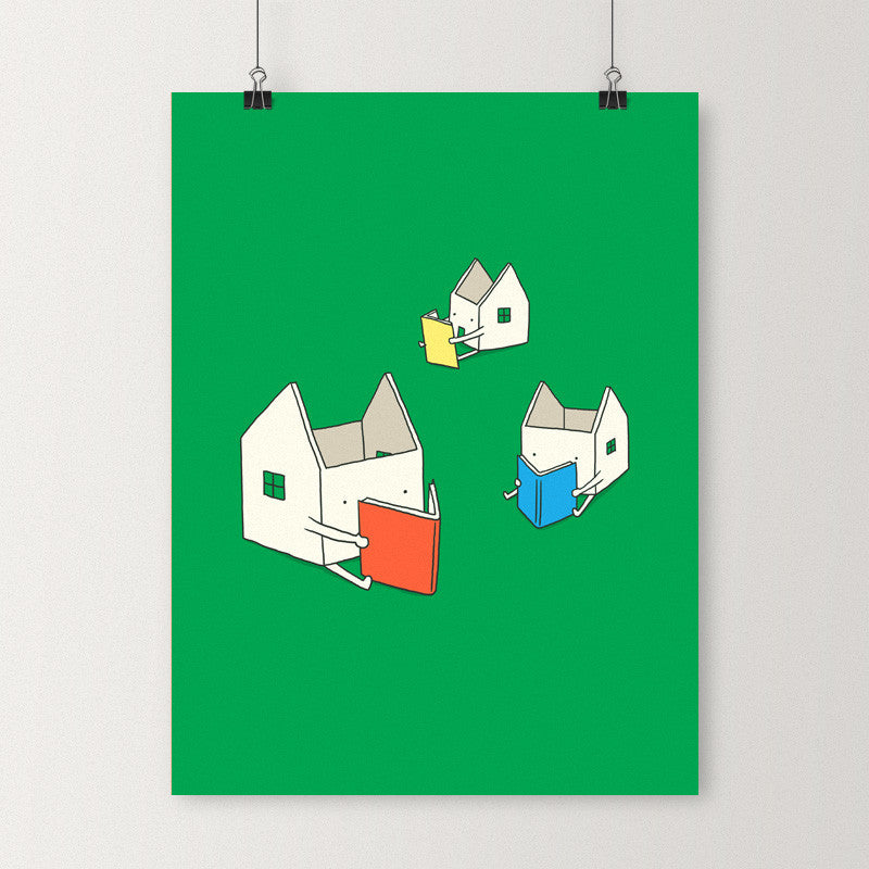 Every house has its own story - Art print