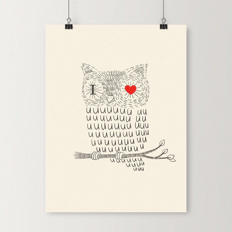 I love uuuuuuuuuu - Art print