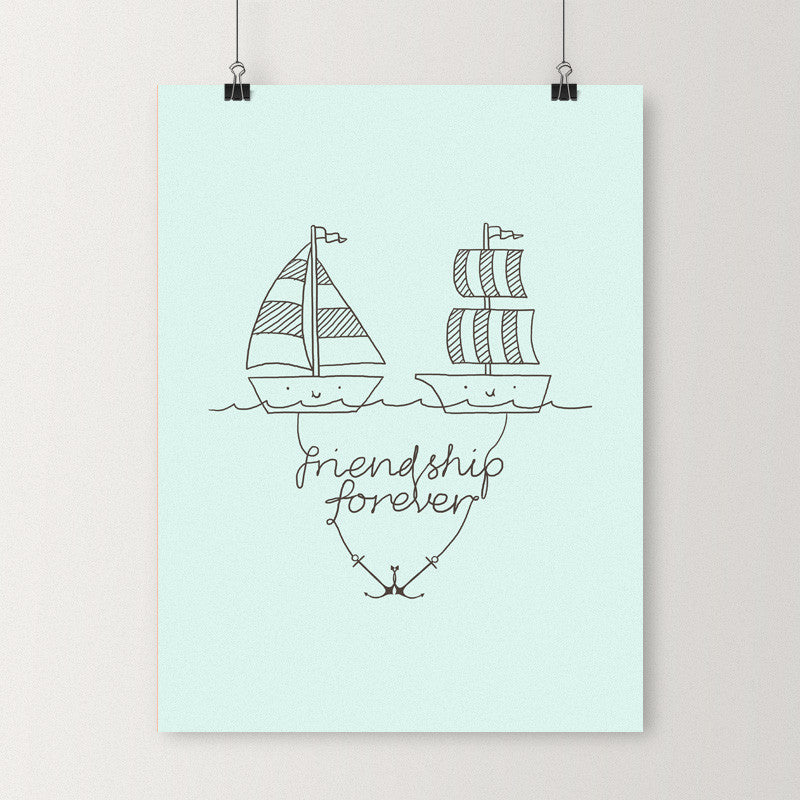 Friendship forever - Art print