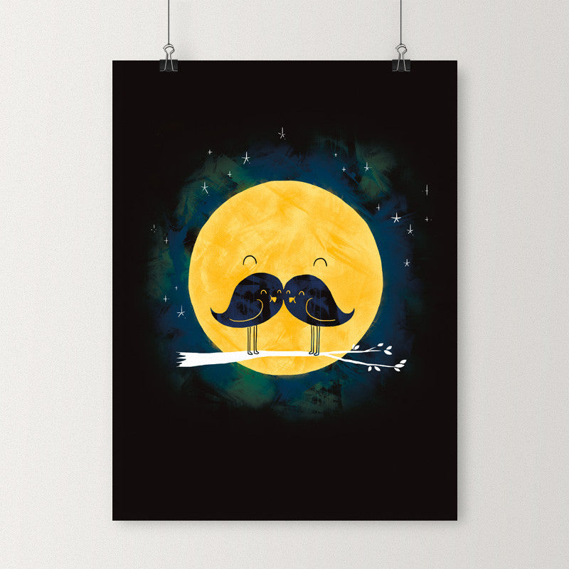 Moonstache - Art print