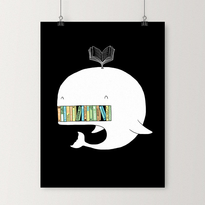 My bookshelf - Art print