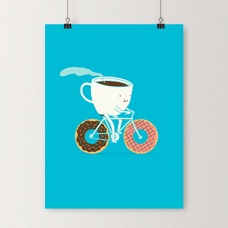 Coffee and Donuts - Art print