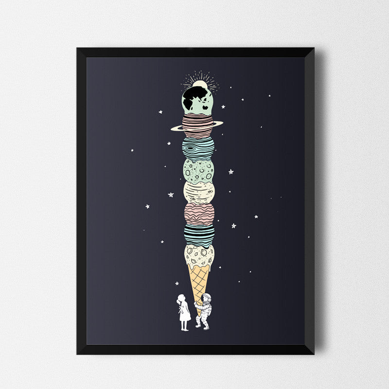 Planet Ice Cream - Art print