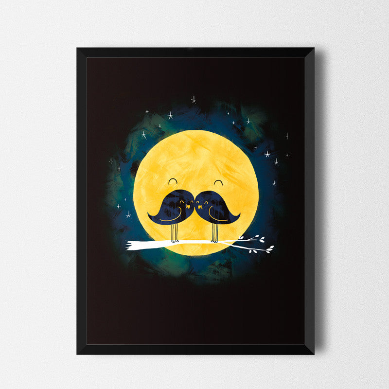 Moonstache - Art print