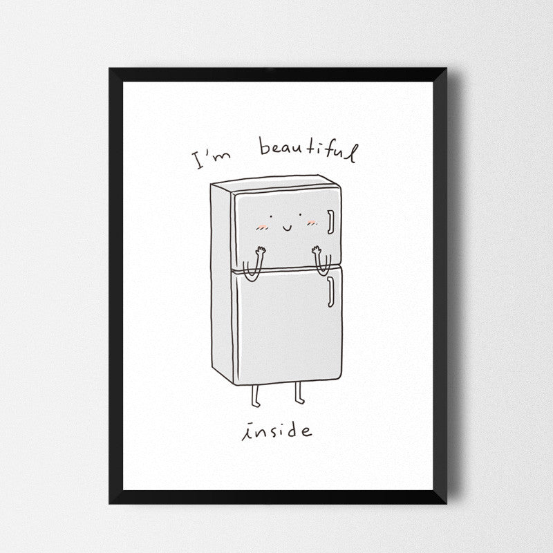 Beautiful inside - Art print