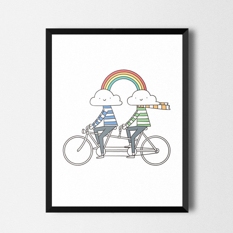 Love makes life a beautiful ride - Art print