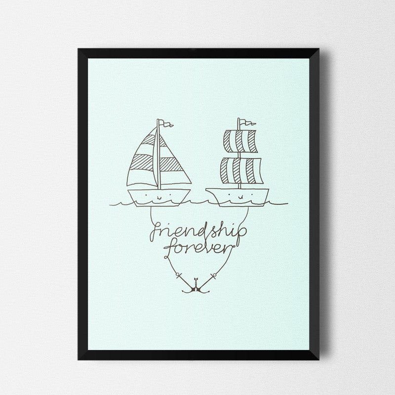 Friendship forever - Art print