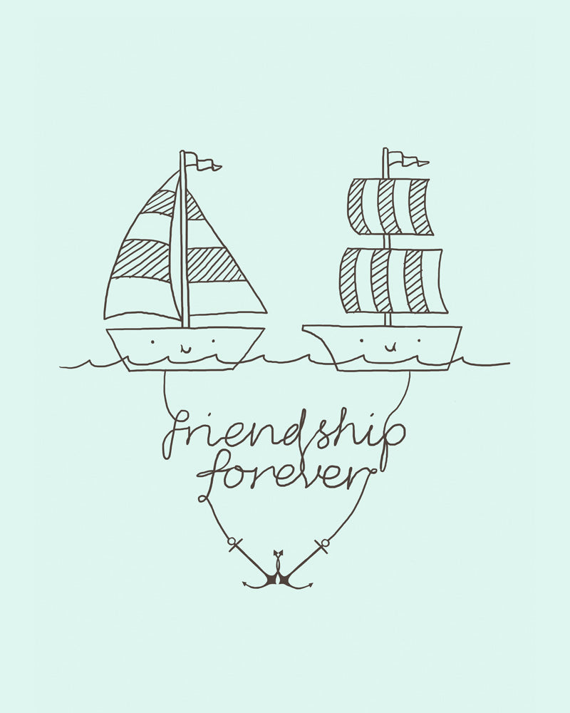 Friendship forever - Art print