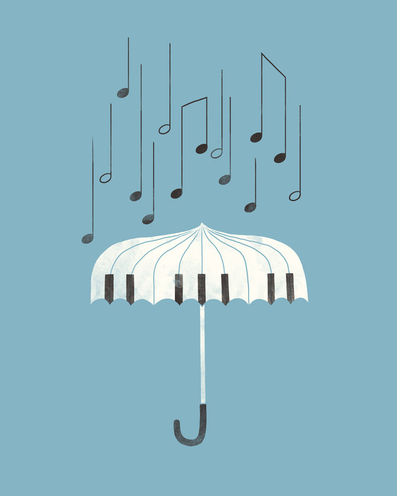 Singing in the rain - Art print