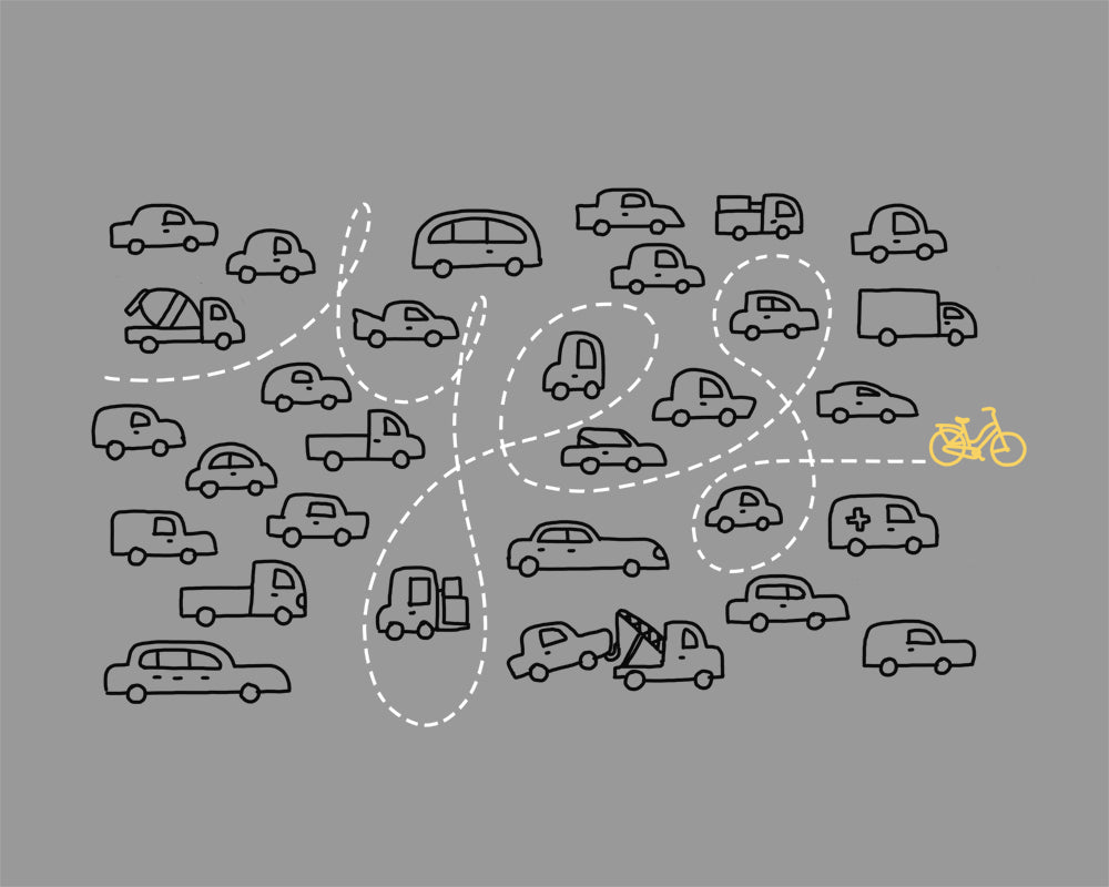 Yes Bike - Art print