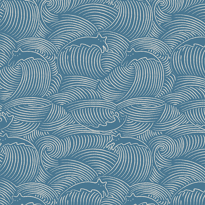 Cat Wave Lines pattern - Art print