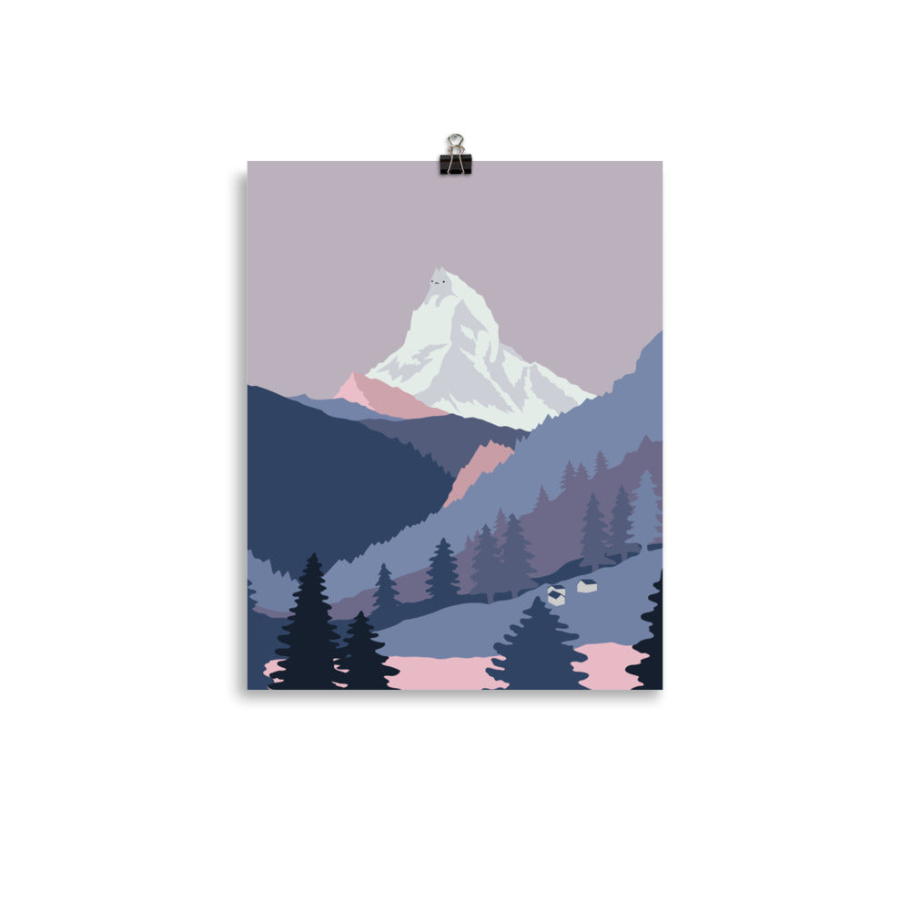 Cat Landscape 178: Purrspective on Matterhorn - Art print