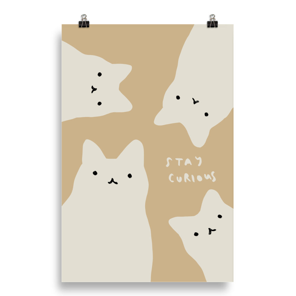 The Curious Cats - Art print