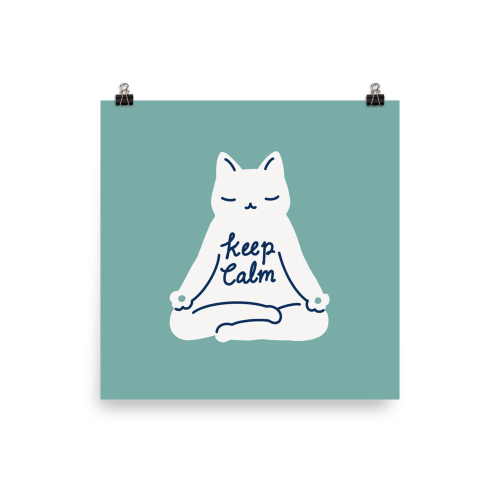 Keep Calm Cat - Art print