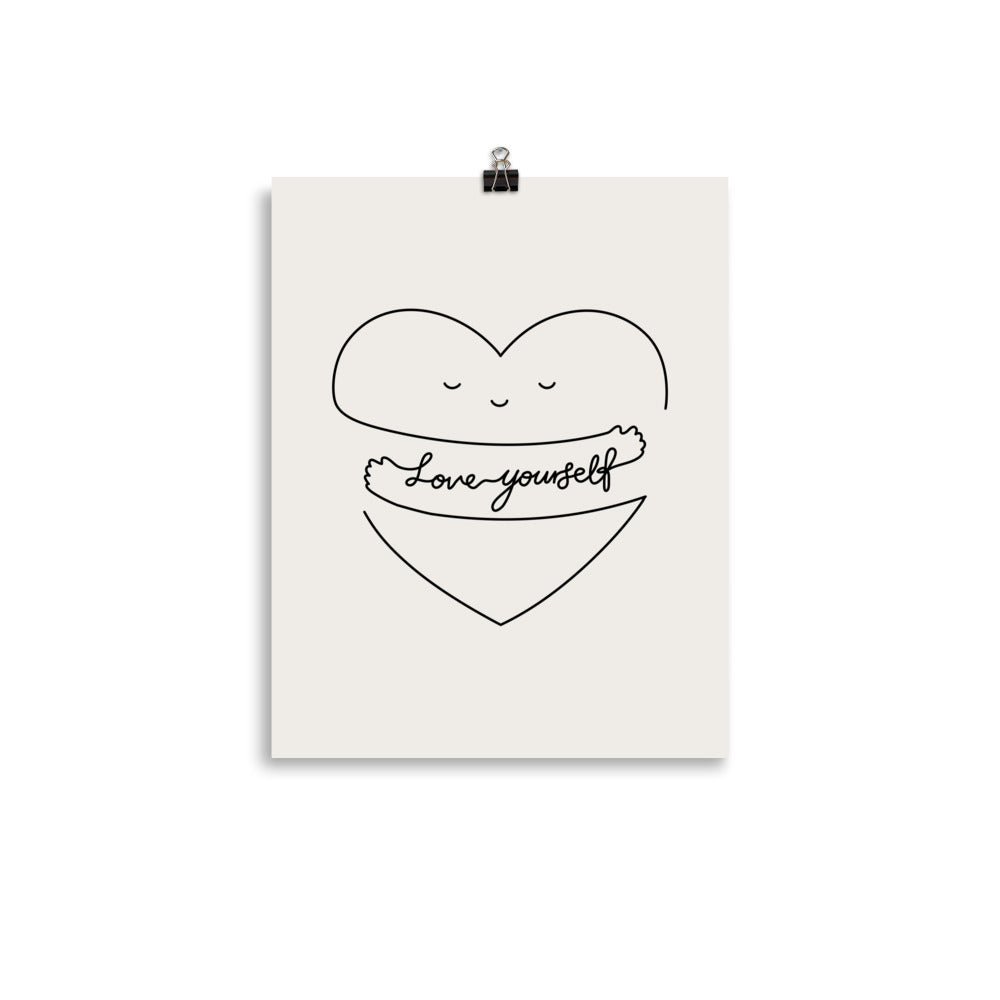 Love Yourself Heart - Art print