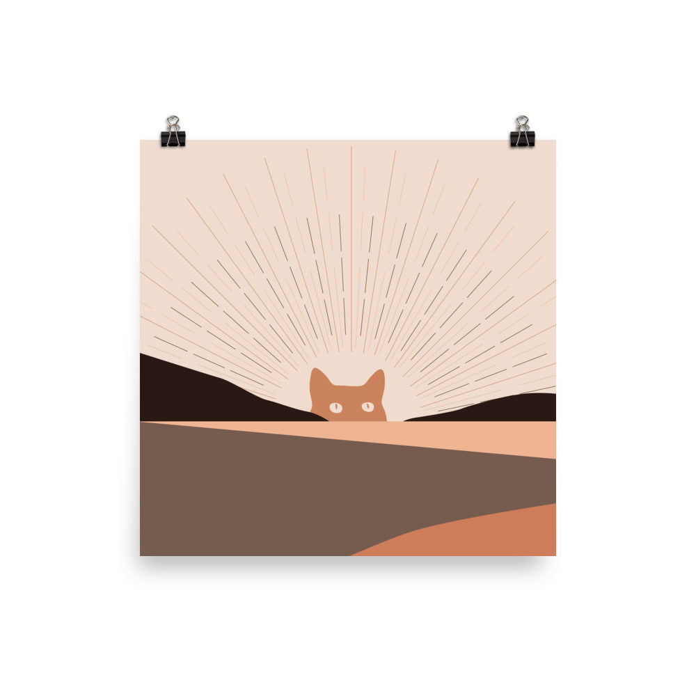 Cat Landscape 124 - Art print