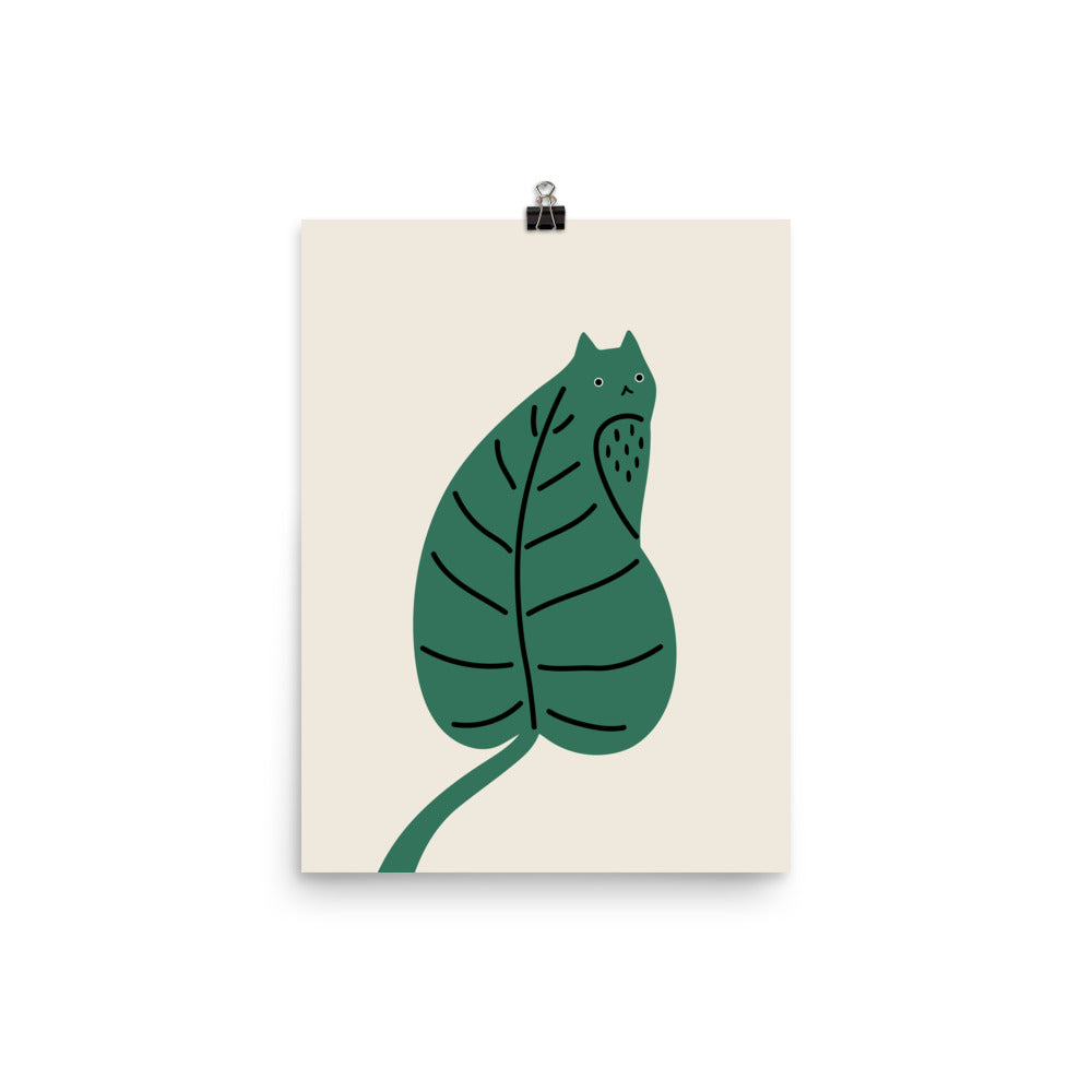 Cat and Plant 27 - Art print