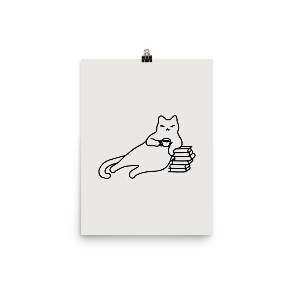Coffee Cat 3: Catfee Time - Art print