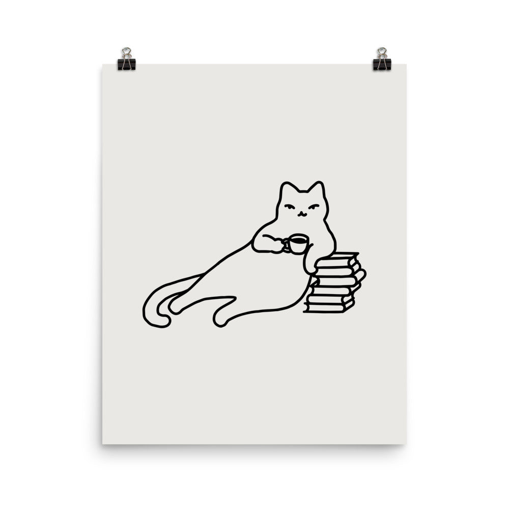 Coffee Cat 3: Catfee Time - Art print