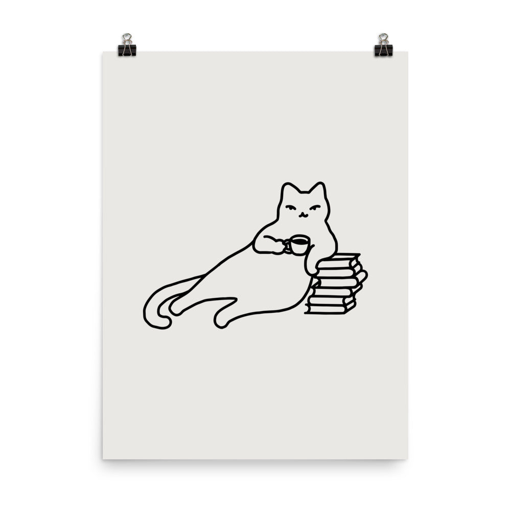 Coffee Cat 3: Catfee Time - Art print