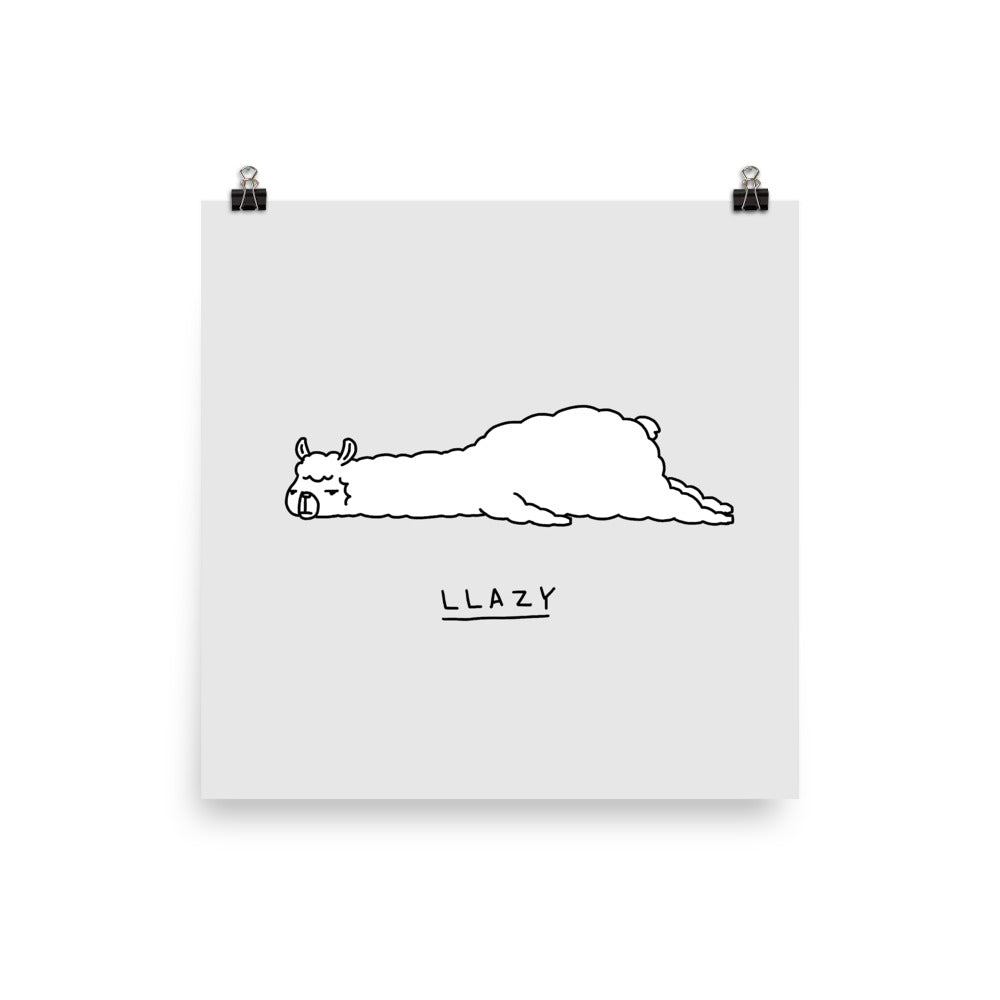 Moody Animals: Llama - Art print