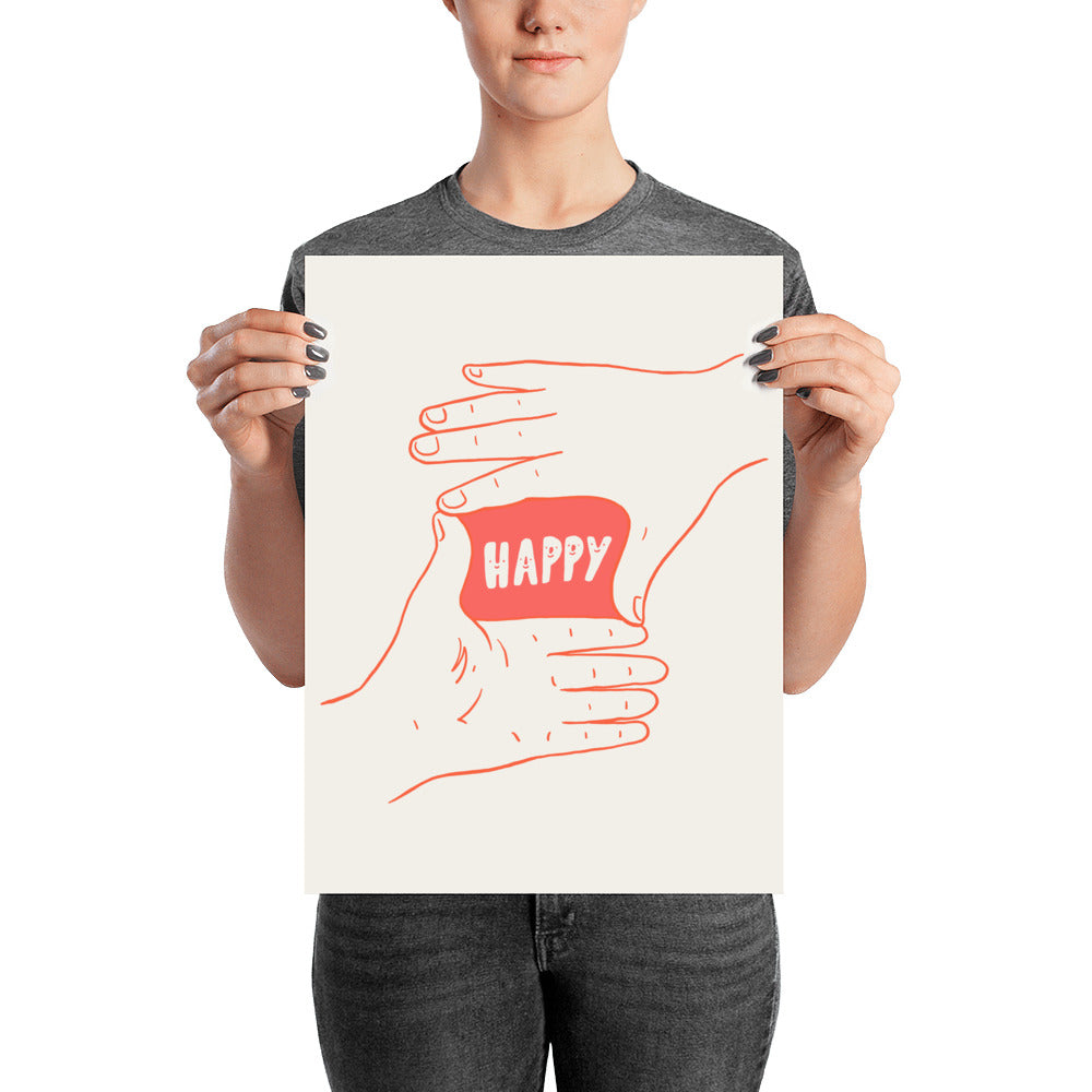 Focus on Happiness - Art print