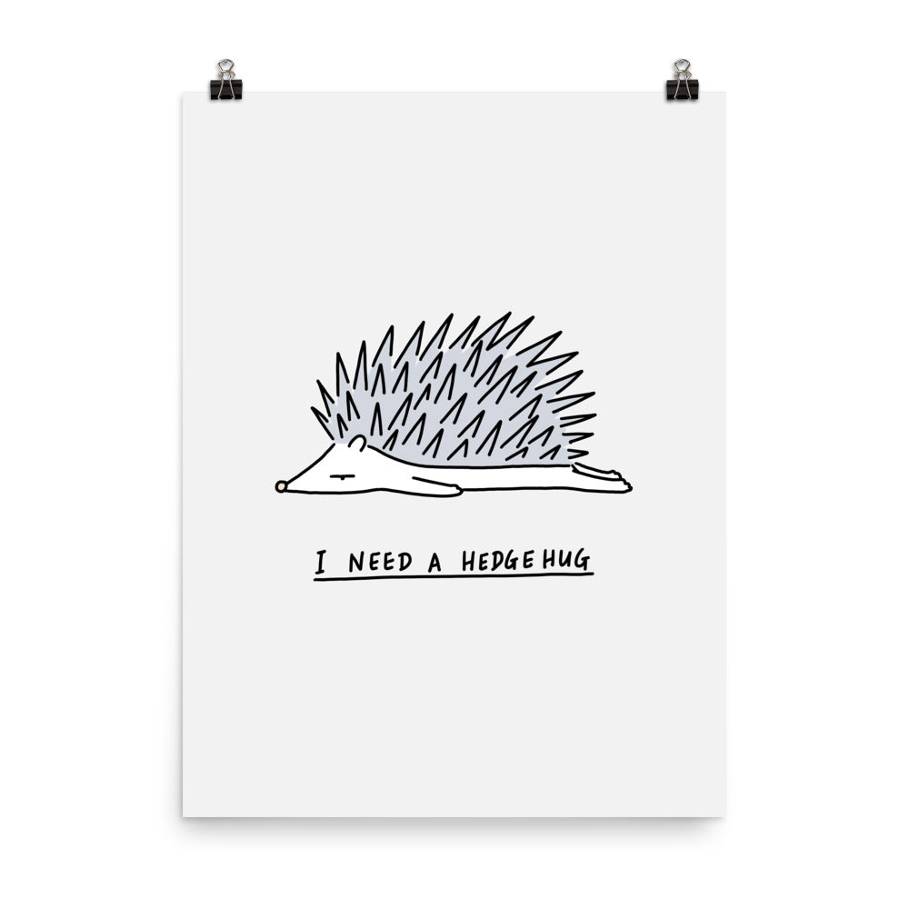 Moody Animals: Hedgehog - Art print