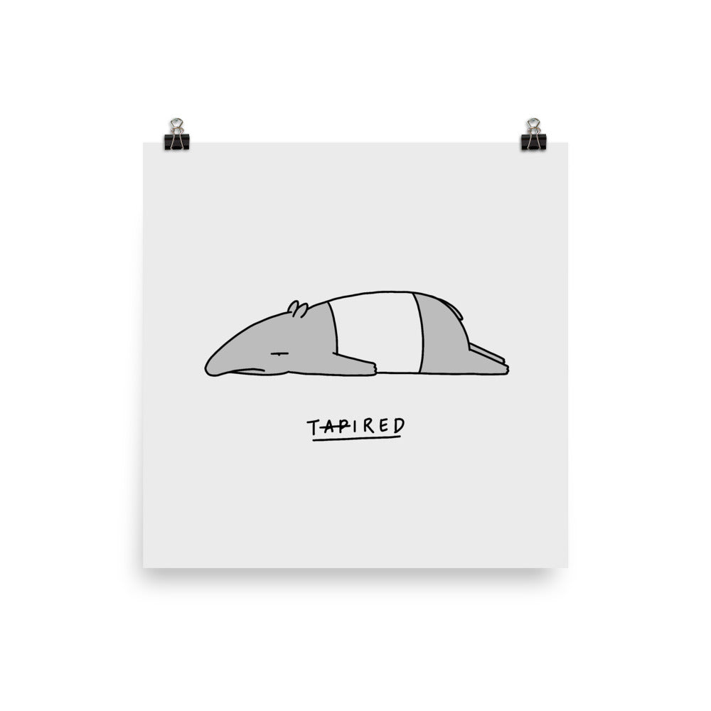 Moody Animals: Tapir - Art print