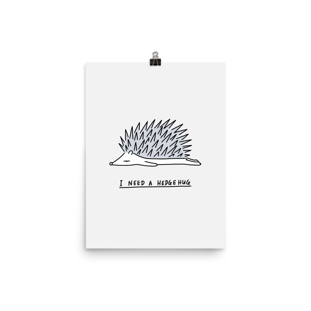 Moody Animals: Hedgehog - Art print