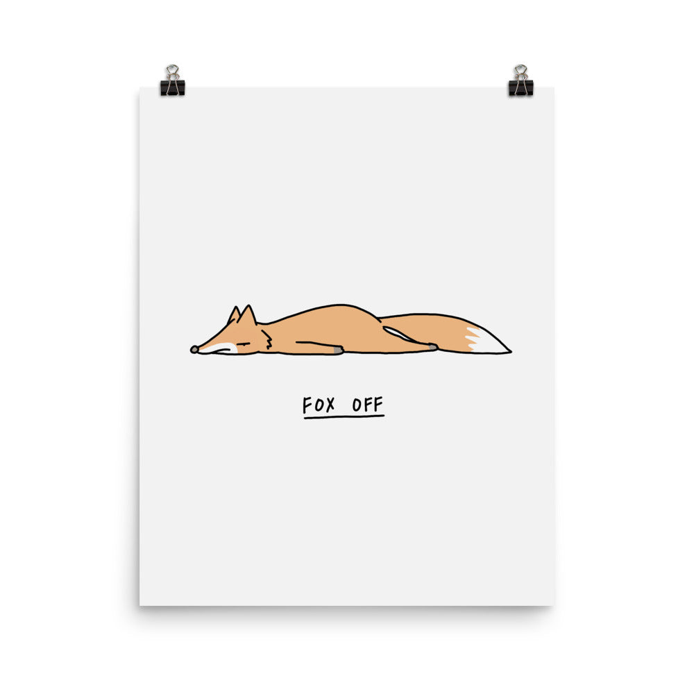 Moody Animals: Fox - Art print