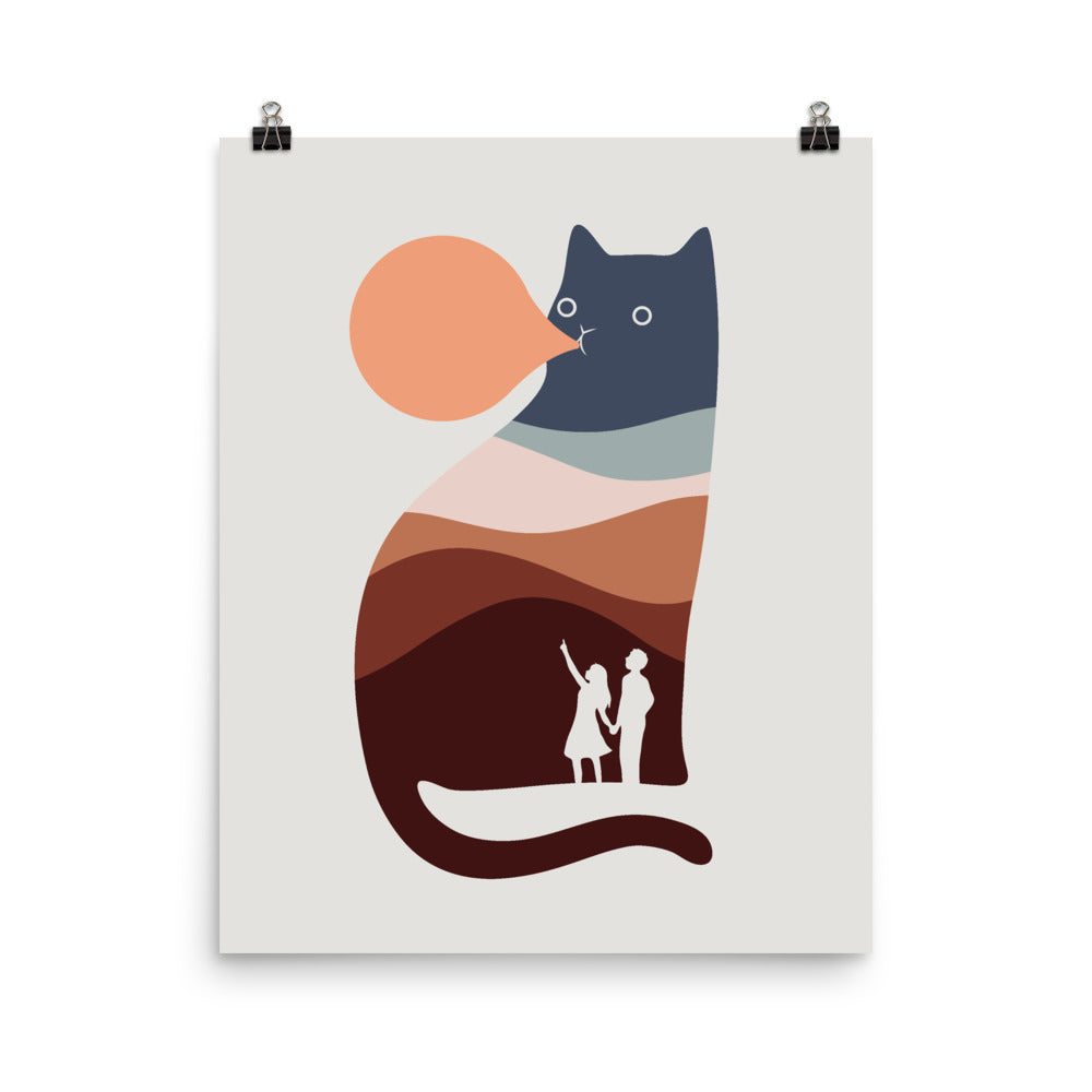 Cat Landscape 35 - Art print