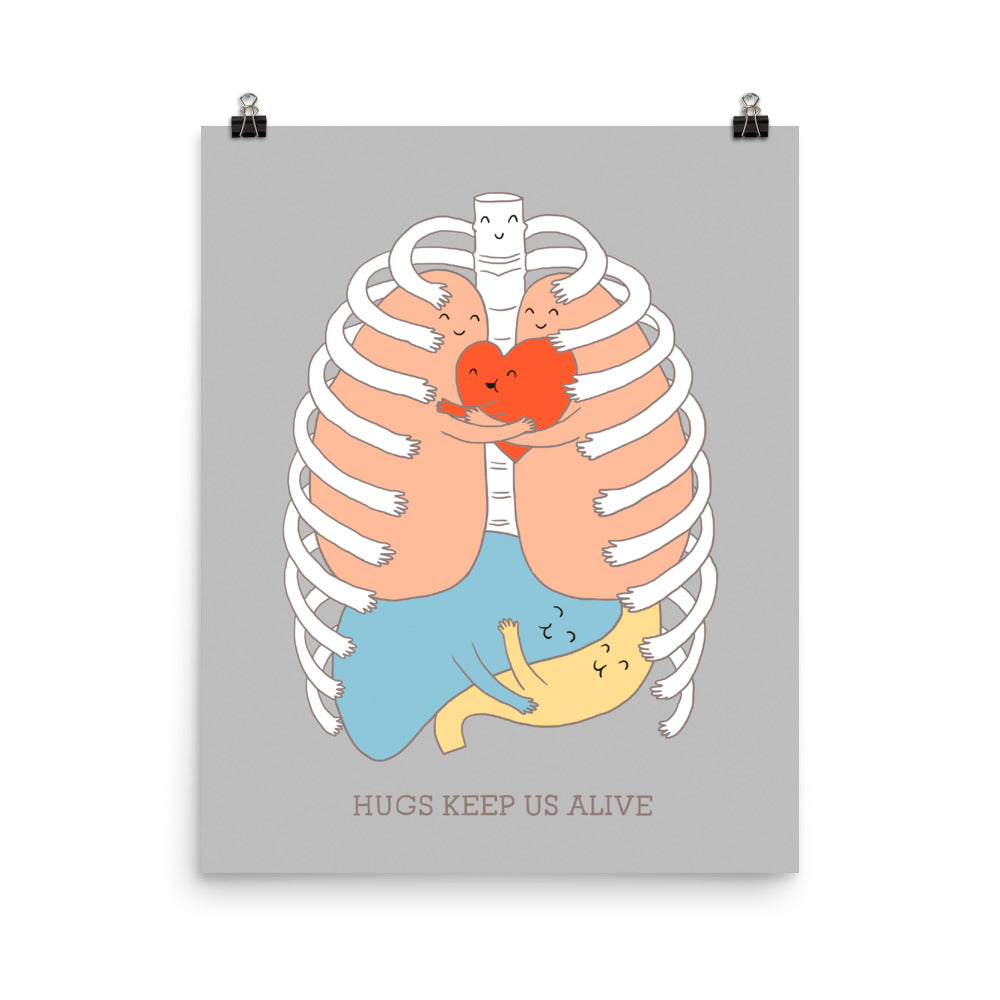 Hugs Keep Us Alive - Art print