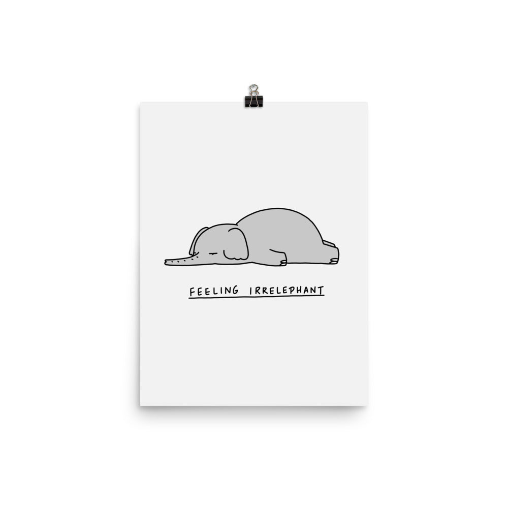 Moody Animals: Elephant - Art print