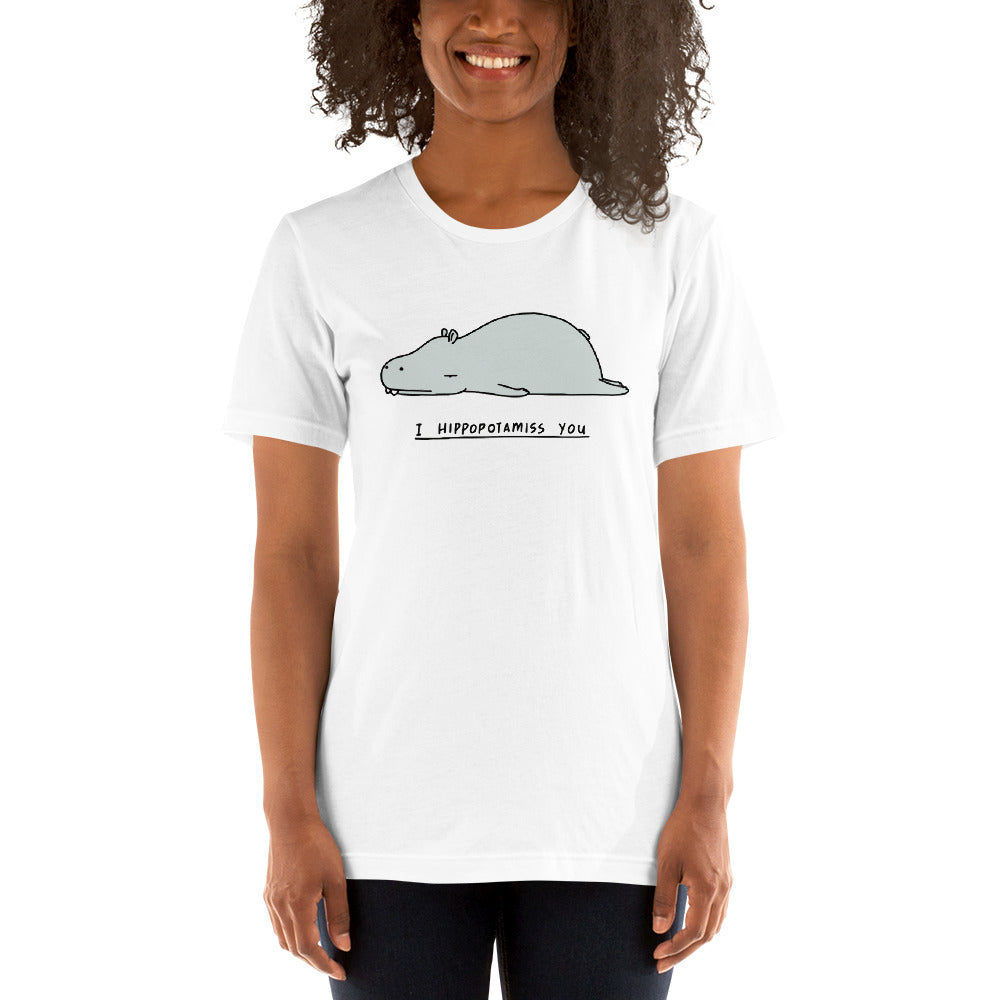 Moody Animals: Hippopotamus - Unisex T-Shirt