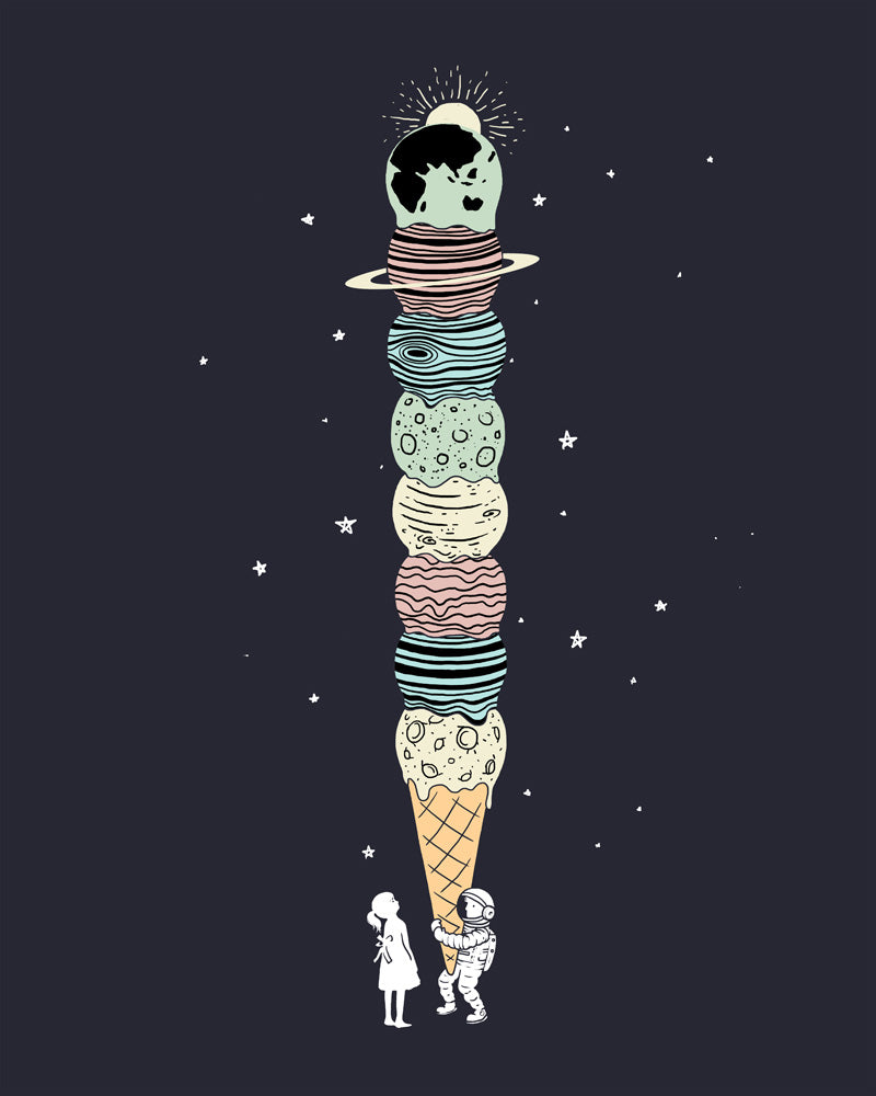 Planet Ice Cream - Art print