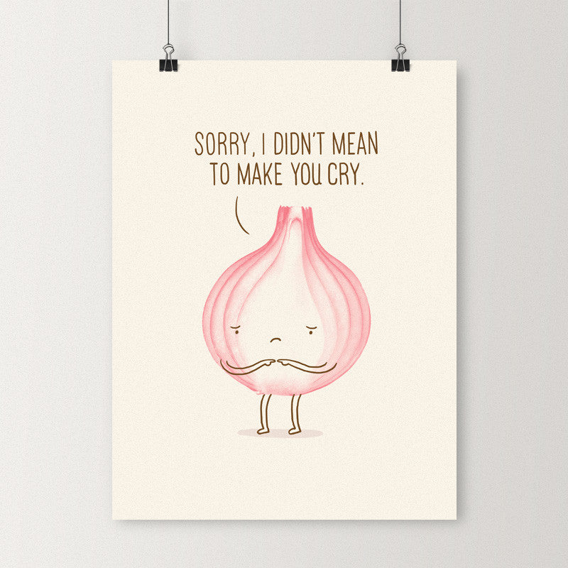 I didn't mean to make you cry - Art print | I Love Doodle - The visual ...