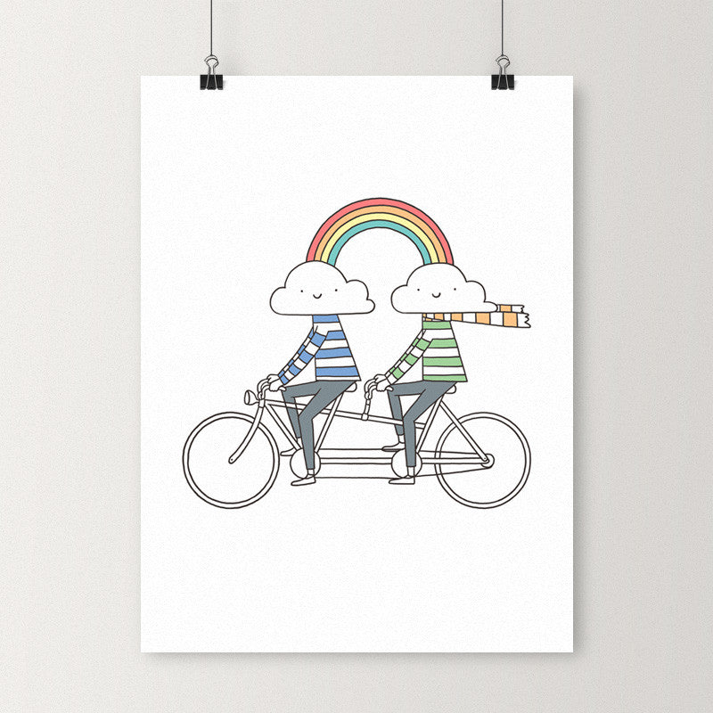 Love makes life a beautiful ride - Art print