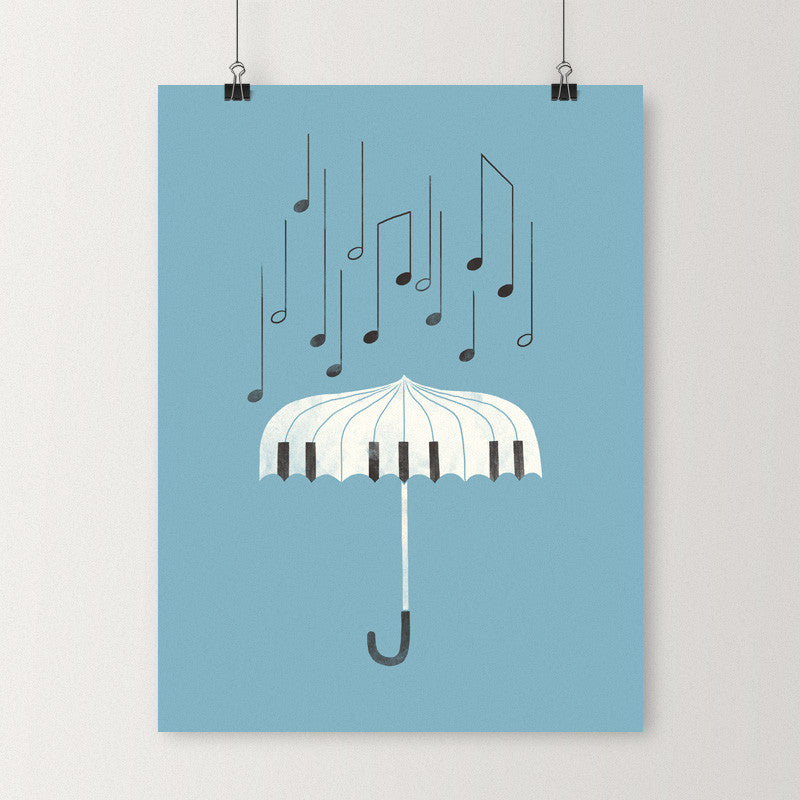 Singing in the rain - Art print