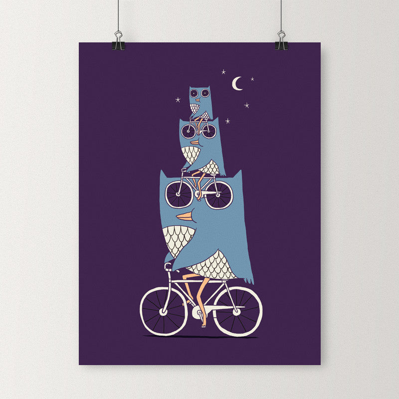 Night riders - Art print