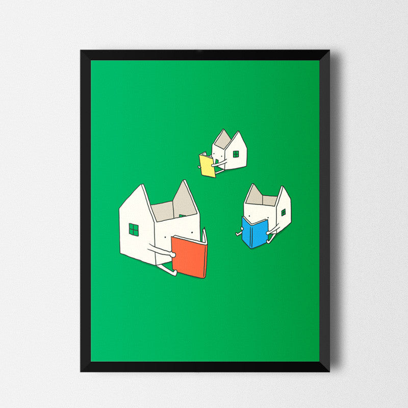 Every house has its own story - Art print