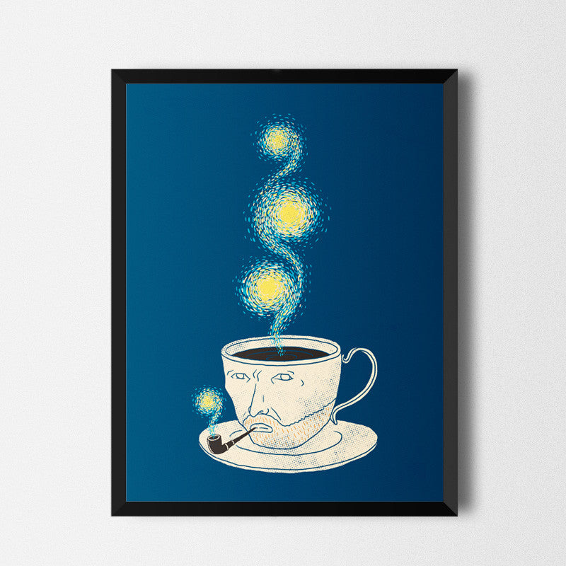 Starry starry coffee - Art print