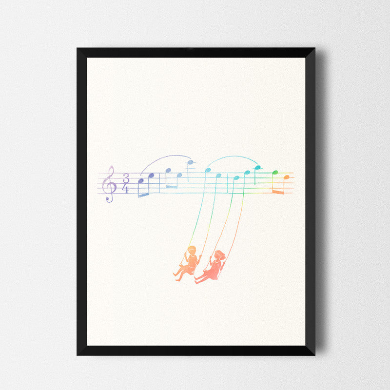 Music Swing - Art print