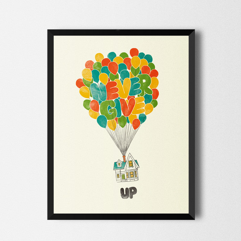 Never give up - Art print