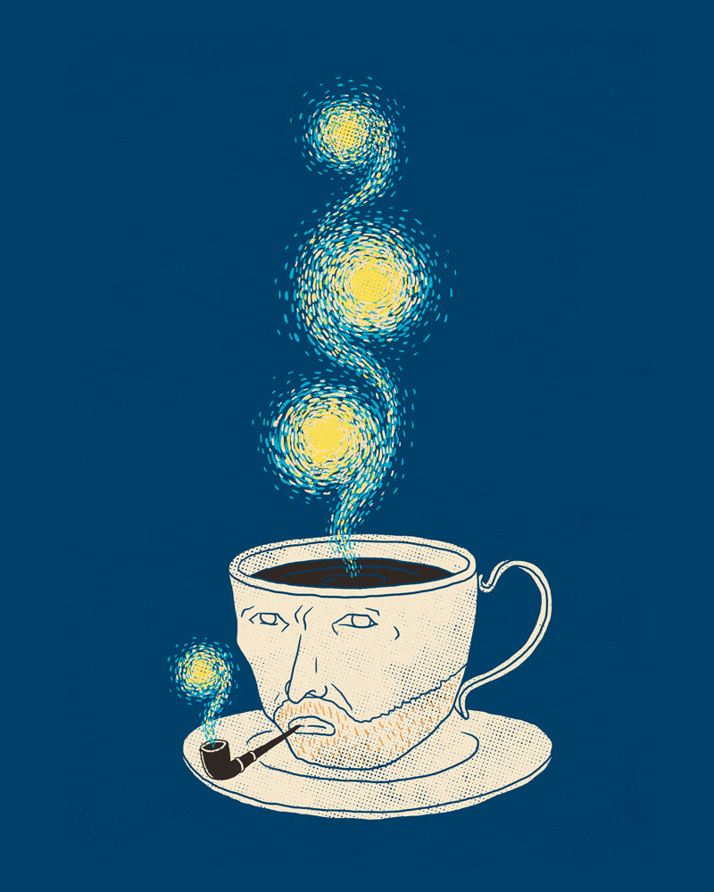 Starry starry coffee - Art print